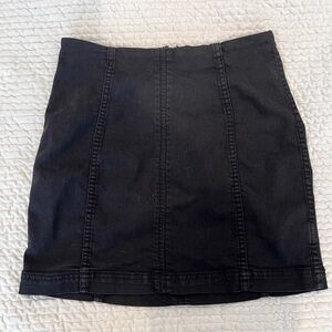 Free People stretchy jean skirt